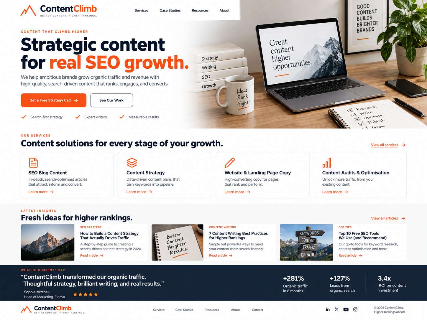 SEO portfolio project