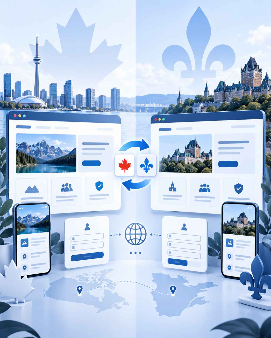 Web Design for Multiple Canadian Provinces